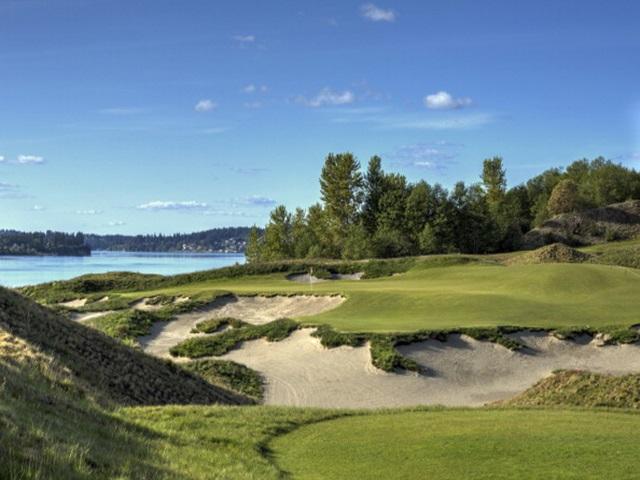 The par-three 3rd hole is typically exposed to the wind
